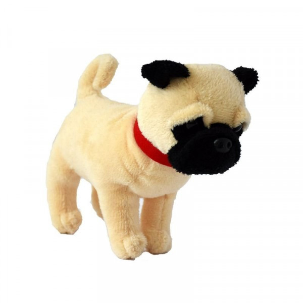 Mopsz kutya plüssfigura - 15 cm