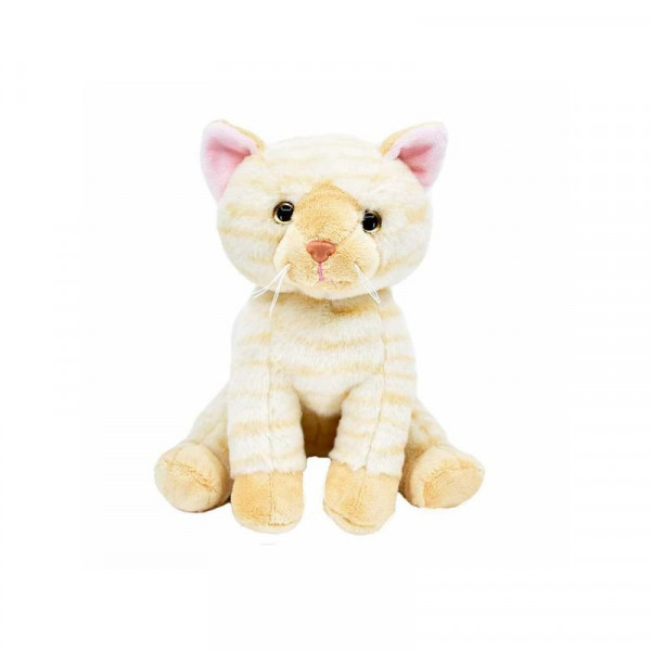 Cica ülő plüssfigura - 22 cm, többféle