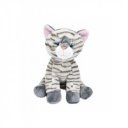 Cica ülő plüssfigura - 22 cm, többféle