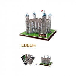Híres építmények miniatűr 3D puzzle