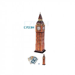 Híres építmények miniatűr 3D puzzle