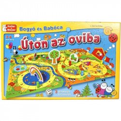 Bogyó és Babóca Úton az oviba társasjáték Társasjáték kicsiknek Keller Mayer