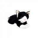 Cica fekvő plüssfigura - vörös, 27 cm