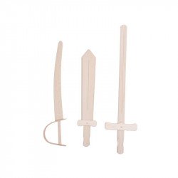 Fa kard  - többféle Kard, pajzs, sisak Nincs