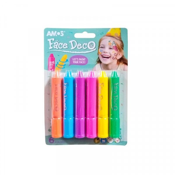 Arcfestő toll 6 darabos készlet