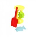 Homokozó vízimalommal 3 darabos készlet - többféle