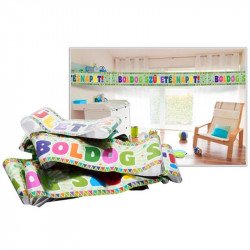 Zászlós Boldog Születésnapot fólia felirat 3,6 m Party dekoráció Nincs