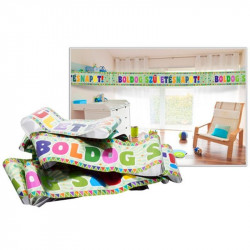 Zászlós Boldog Születésnapot fólia felirat 3, 6 m Party dekoráció Nincs