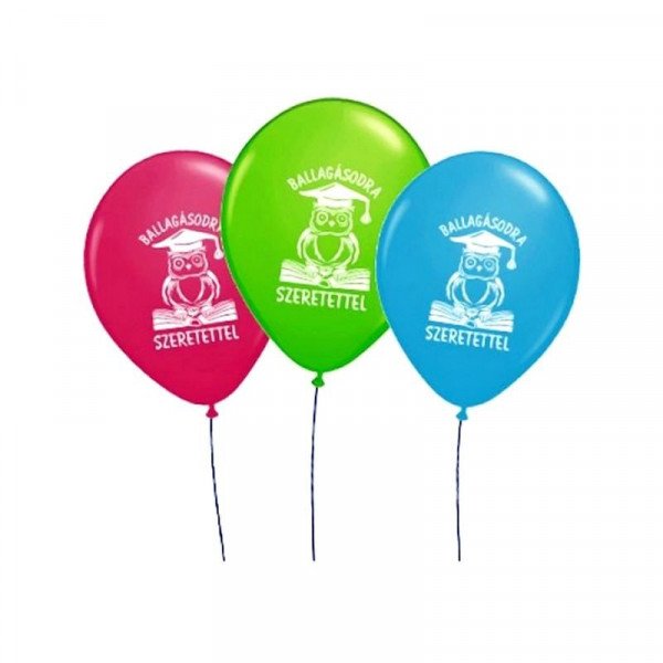 Bagoly gumi lufi ballagásra 33cm10db 1020012-print