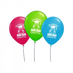 Bagoly gumi lufi ballagásra 33cm10db 1020012-print Lufi