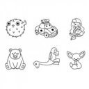 Üvegfesték kulcstartó és dísz készítő készlet