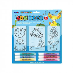 Üvegfesték kulcstartó és dísz készítő készlet Üveg- és textilfesték Amos