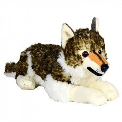 Farkas fekvő plüssfigura - 28 cm 20-40 cm Nincs
