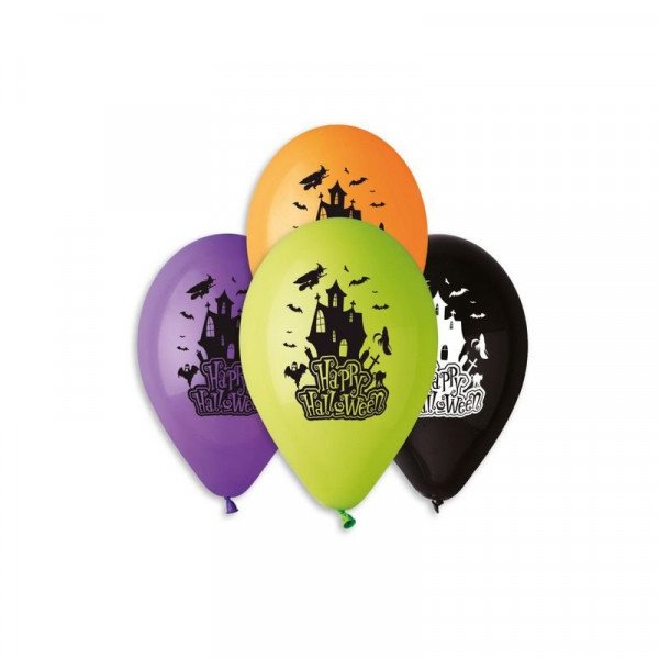 30 cm-es Halloween mintás lufi, többféle 10 db/cs