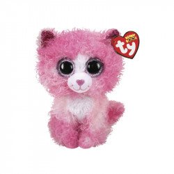 TY: Beanie Boos REAGAN rózsaszín macska 15cm 20 cm alatt TY