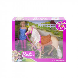 Barbie lovas szett babával Baba, babakocsi Barbie