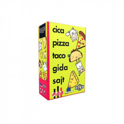 Cica, pizza, taco, gida, sajt - társasajáték Stratégiai társasjáték Nincs