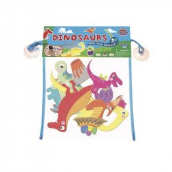 Tapassz a csempére! - dinoszauruszok Bébi fürdőjáték Buddy & Barney