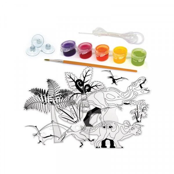 Dínós suncatcher képkifestő