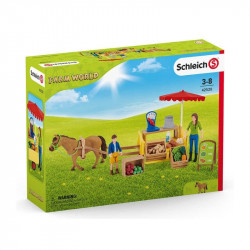 Schleich Mobil piaci stand Állatfigura, állatszett Schleich