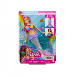 Barbie tündöklő szivárványsellő Baba, babakocsi Barbie