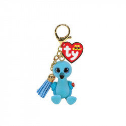TY: Mini Boos clip műanyag figura WILLIAM - kék flamingó Ajándék TY