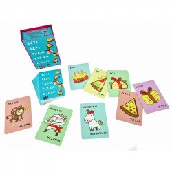 Süti, sapi, taco, pizza, ajcsi Társasjáték kicsiknek Nincs