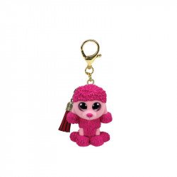 TY: Mini Boos clip műanyag figura PATSY - rózsaszín pudli Ajándék TY