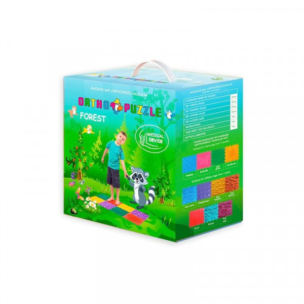 Ortopédiai masszázs szőnyeg szett - Erdő