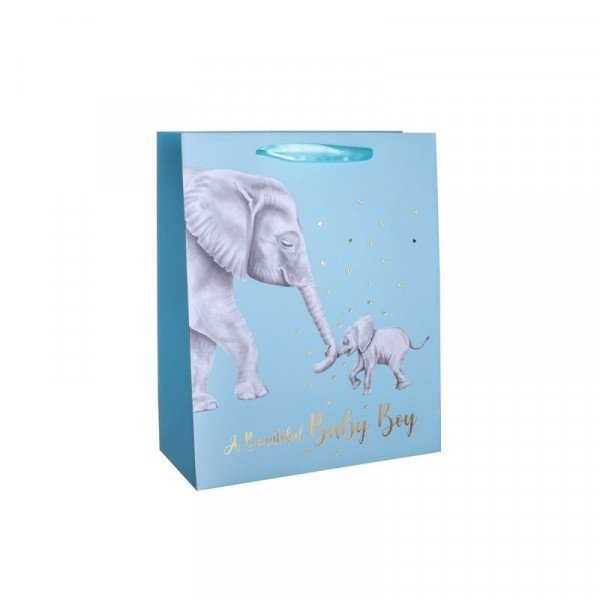 Papírtasak elefánt +bébi 26*32