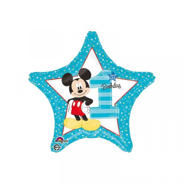 43cm Mickey 1st Birthday fólia lufi 43cm Mickey 1st Birthday fólia lufi