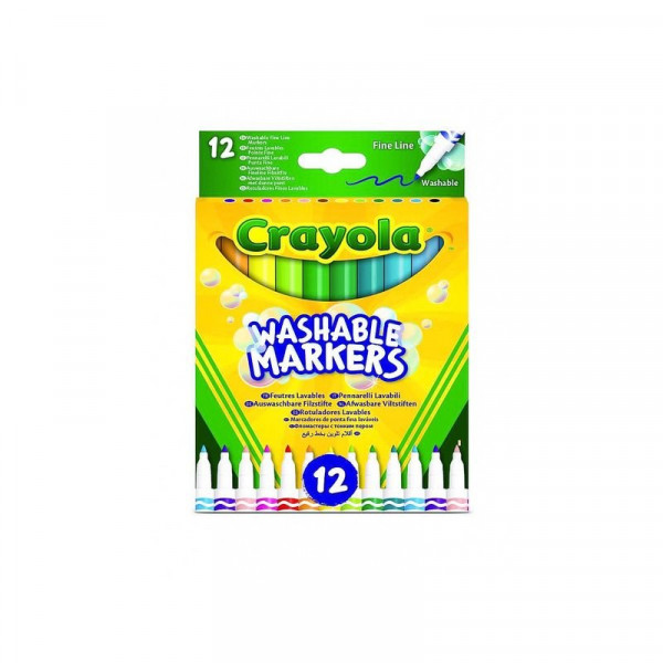 Crayola Kimosható vékony filctoll 12db