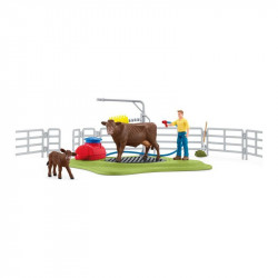 Schleich Tehénmosó állomás