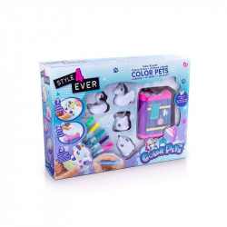 Airbrush Plush, színezhető állatok Állatfigura, állatszett Canal Toys