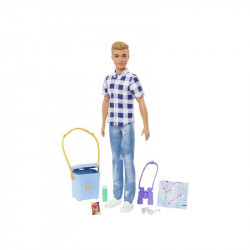 Barbie kempingező Ken Baba, babakocsi Barbie