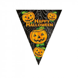 Halloweeni zászlófüzér 5 m Party dekoráció Nincs