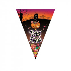 Trick or Treat Halloweeni zászlófüzés 5m Party dekoráció Nincs