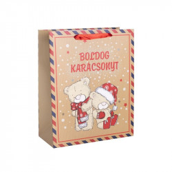 Papírtasak Macis bélyeg 18*23cm Díszcsomagoló, dísztasak Nincs