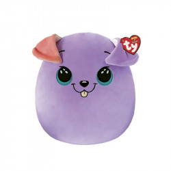 Ty Squishy Beanies párna alakú plüss figura BITSY, 30 cm - lila kutya Párna, takaró TY
