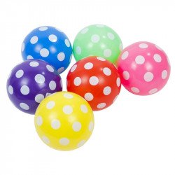 140mm Pöttyös labda Gumilabda Nincs