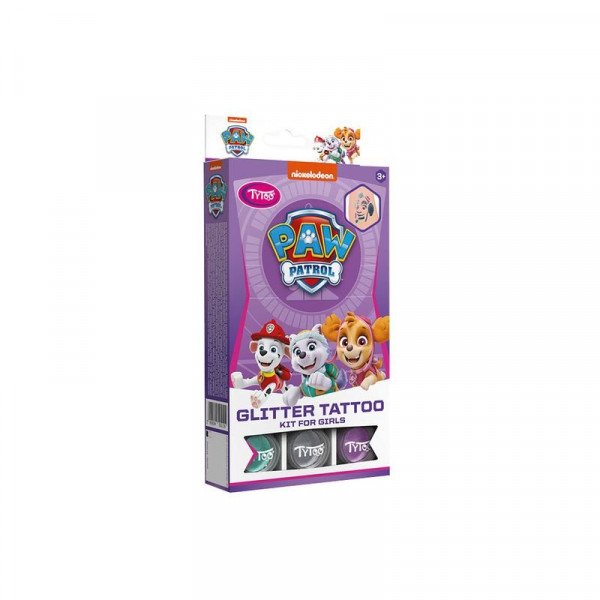 TyToo Mancs Őrjárat lányos Csillámtetoválás Szett