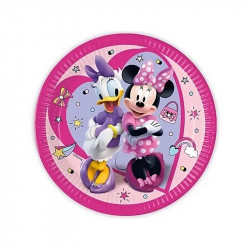 Minnie Happy Helpers papírtányér - 23 cm, 8 db / csomag