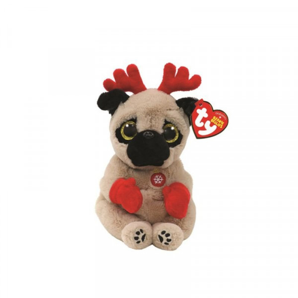 Beanie Babies plüss figura MITTENS, 15 cm - barna kutya (3)
