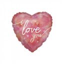 45 cm-es fólia lufi- szív alakú