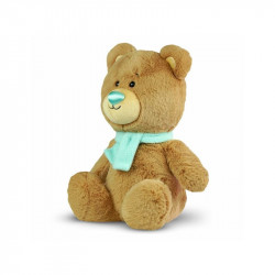 Fényes orrú plüss bézs maci 25 cm