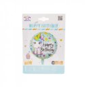 45 cm Happy Birthday fólia lufi, többféle- héliummal tölthető