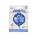 45 cm Happy Birthday fólia lufi, többféle- héliummal tölthető