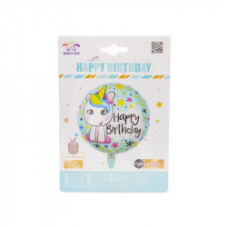 45 cm Happy Birthday fólia lufi, többféle- héliummal tölthető