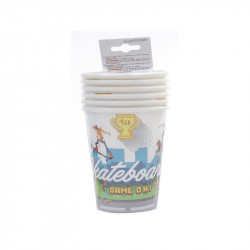 Game on 6 db-papír pohár 250 ml Party kellékek Nincs