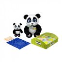 Interaktív plüss Panda Mama & Baobao
